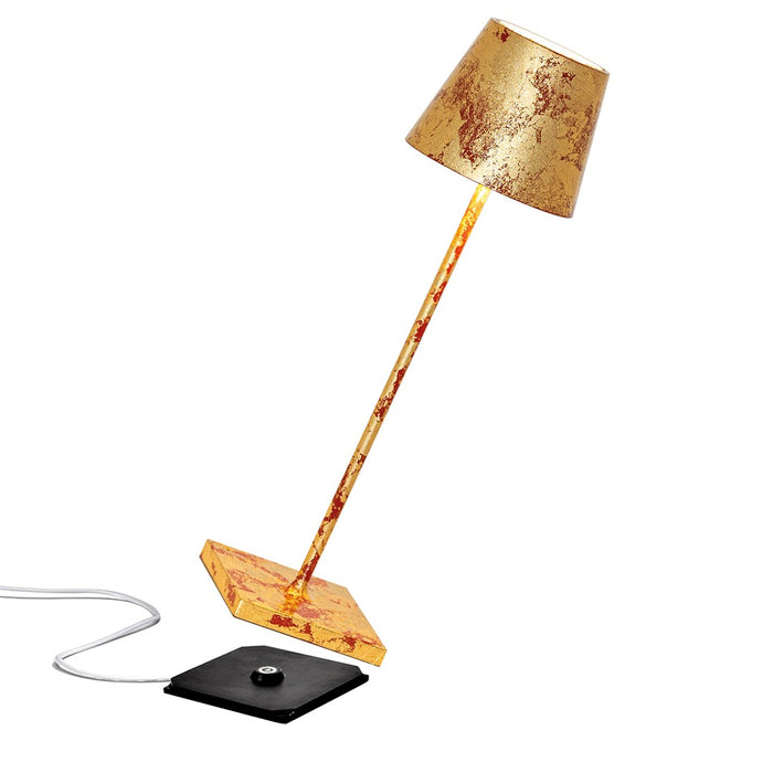 Zafferano LD0340FFO LED Table Lamp, Gold and Red
