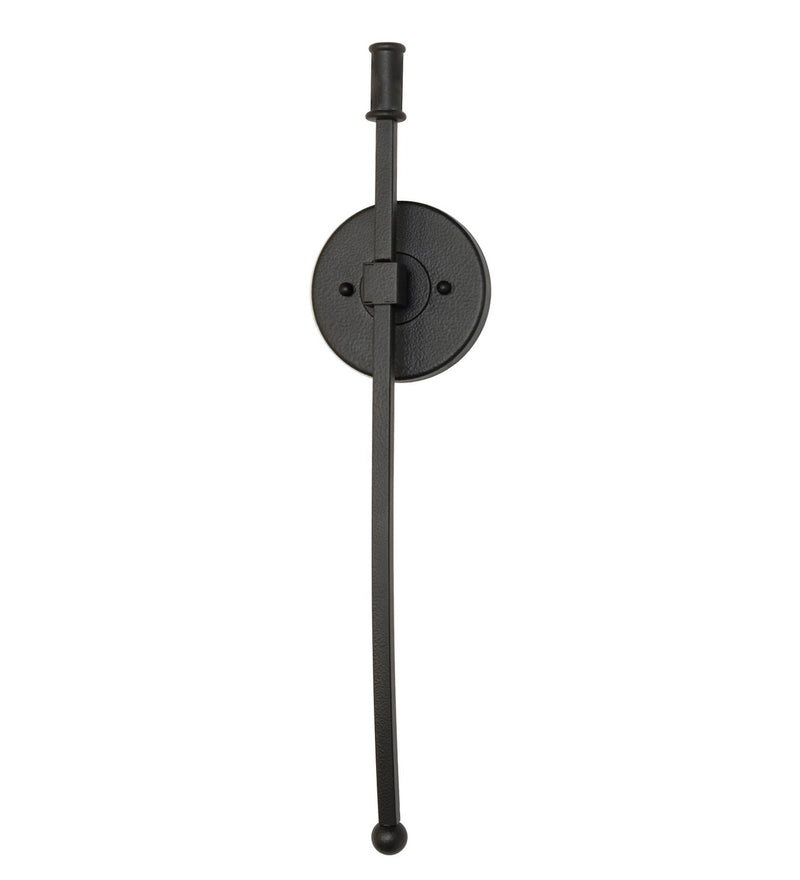 Meyda Tiffany 270098 One Light Wall Sconce, Black Satin Wrought Iron
