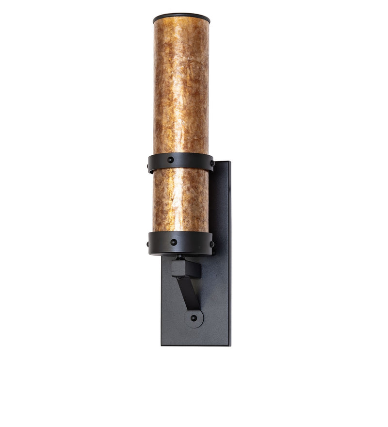 Meyda Tiffany 270104 One Light Wall Sconce, Textured Black