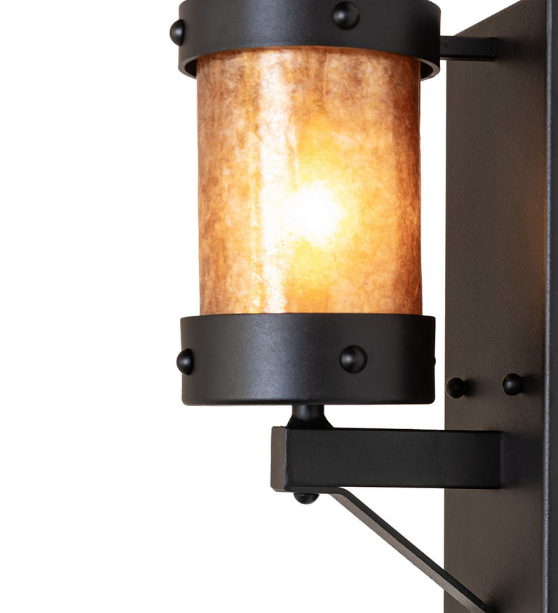 Meyda Tiffany 270104 One Light Wall Sconce, Textured Black
