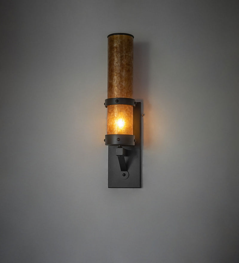 Meyda Tiffany 270104 One Light Wall Sconce, Textured Black