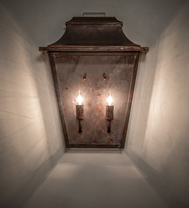 Meyda Tiffany 273147 Two Light Wall Sconce, Vintage Copper