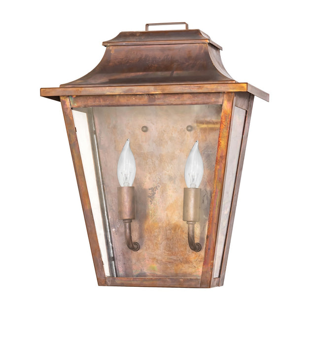 Meyda Tiffany 273148 Two Light Wall Sconce, Vintage Copper