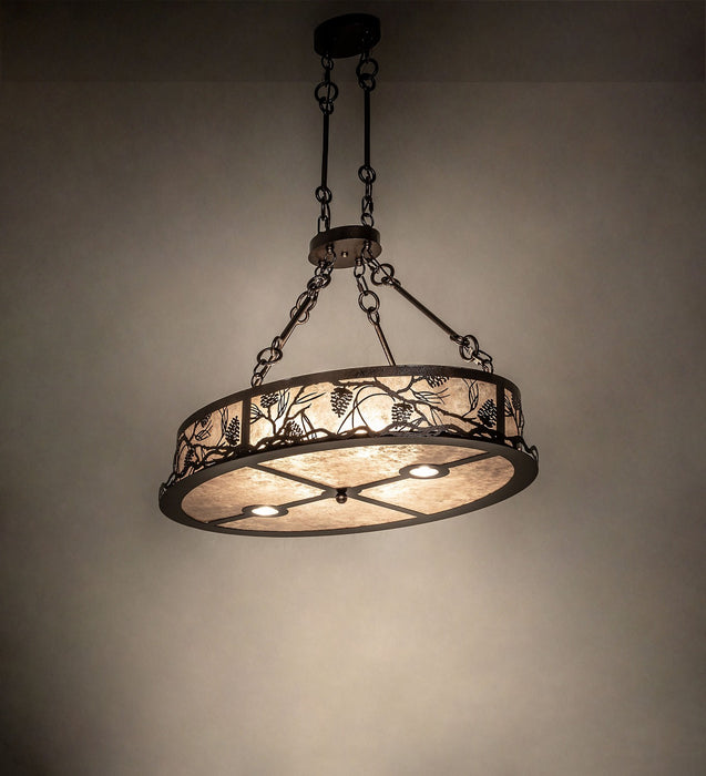 Meyda Tiffany 273841 Eight Light Pendant, Copper Vein
