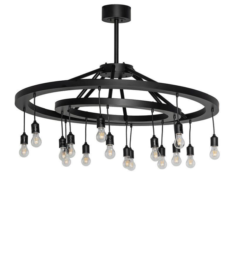 Meyda Tiffany 273996 16 Light Chandelier, Solar Black