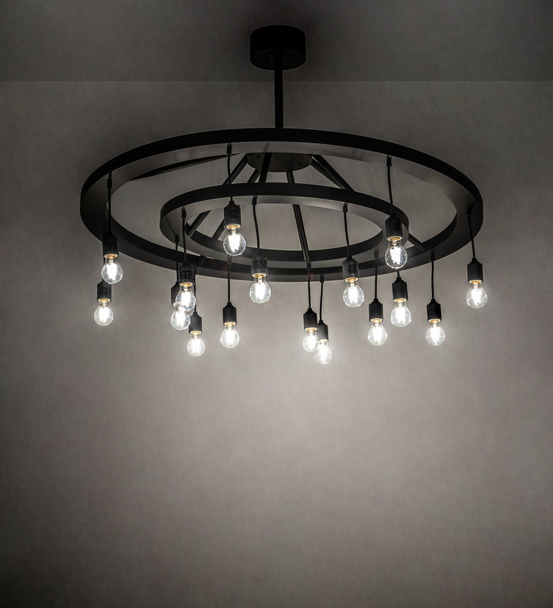 Meyda Tiffany 273996 16 Light Chandelier, Solar Black