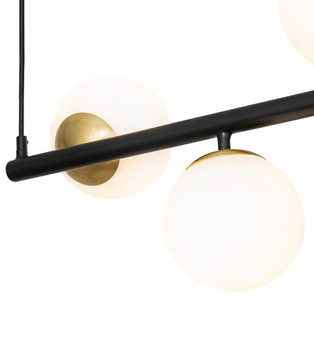Meyda Tiffany 274291 Seven Light Island Pendant, Solar Black