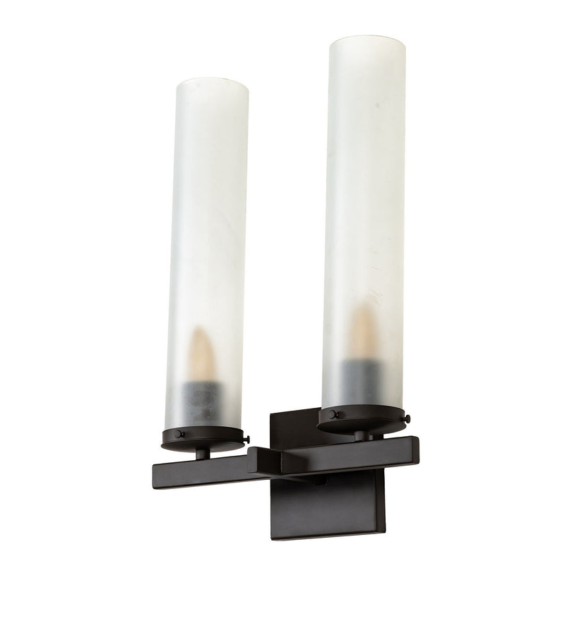 Meyda Tiffany 274342 Two Light Wall Sconce, Oil Rubbed Bronze