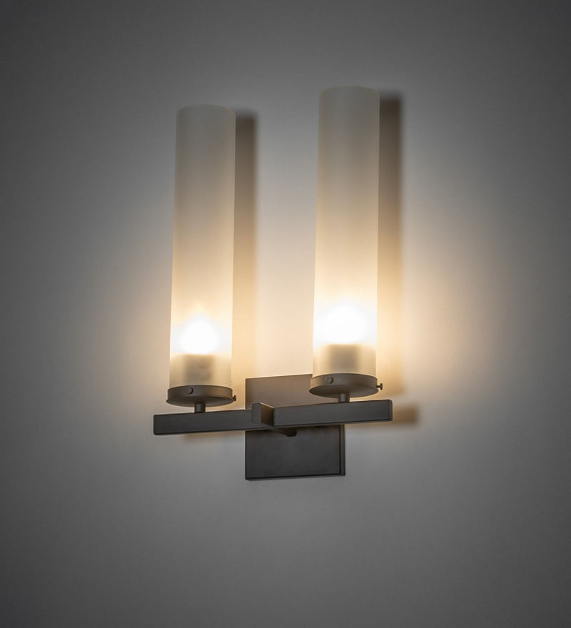 Meyda Tiffany 274342 Two Light Wall Sconce, Oil Rubbed Bronze
