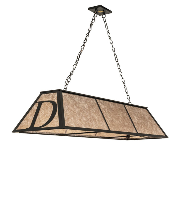 Meyda Tiffany 274660 Nine Light Pendant, Black Satin Wrought Iron