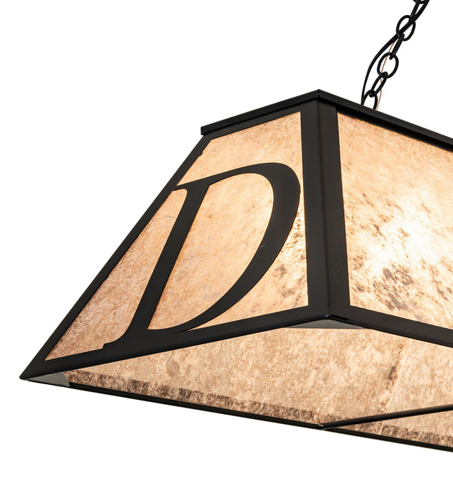 Meyda Tiffany 274660 Nine Light Pendant, Black Satin Wrought Iron