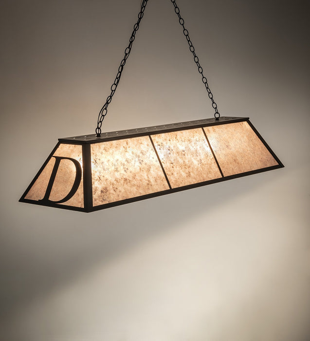 Meyda Tiffany 274660 Nine Light Pendant, Black Satin Wrought Iron