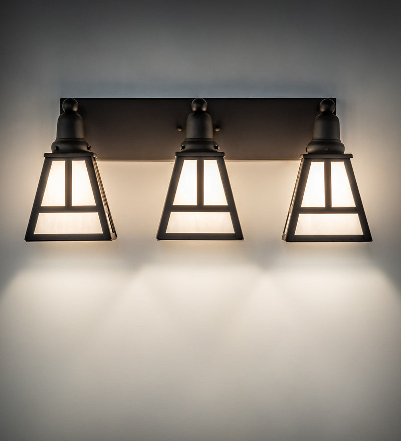 Meyda Tiffany 274867 Three Light Vanity, Oil Rubbed Bronze