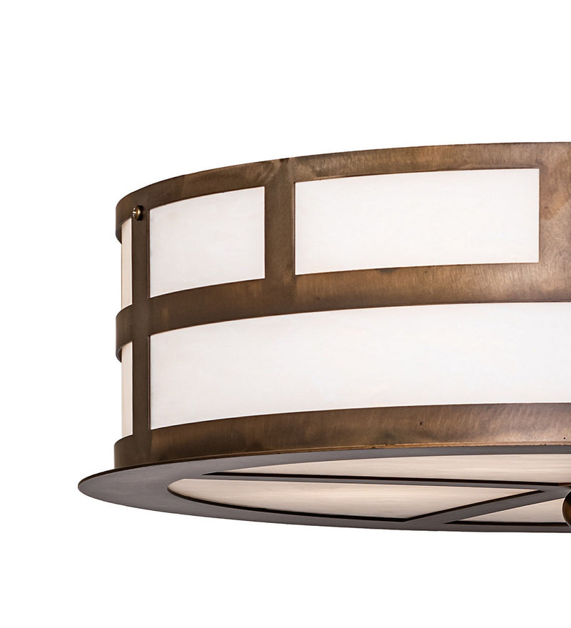 Meyda Tiffany 274912 Four Light Pendant, Antique Copper