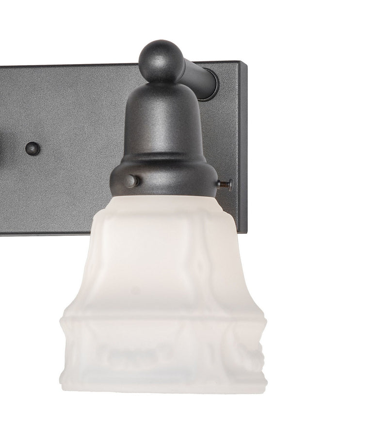 Meyda Tiffany 274927 Two Light Wall Sconce, Blackened Pewter