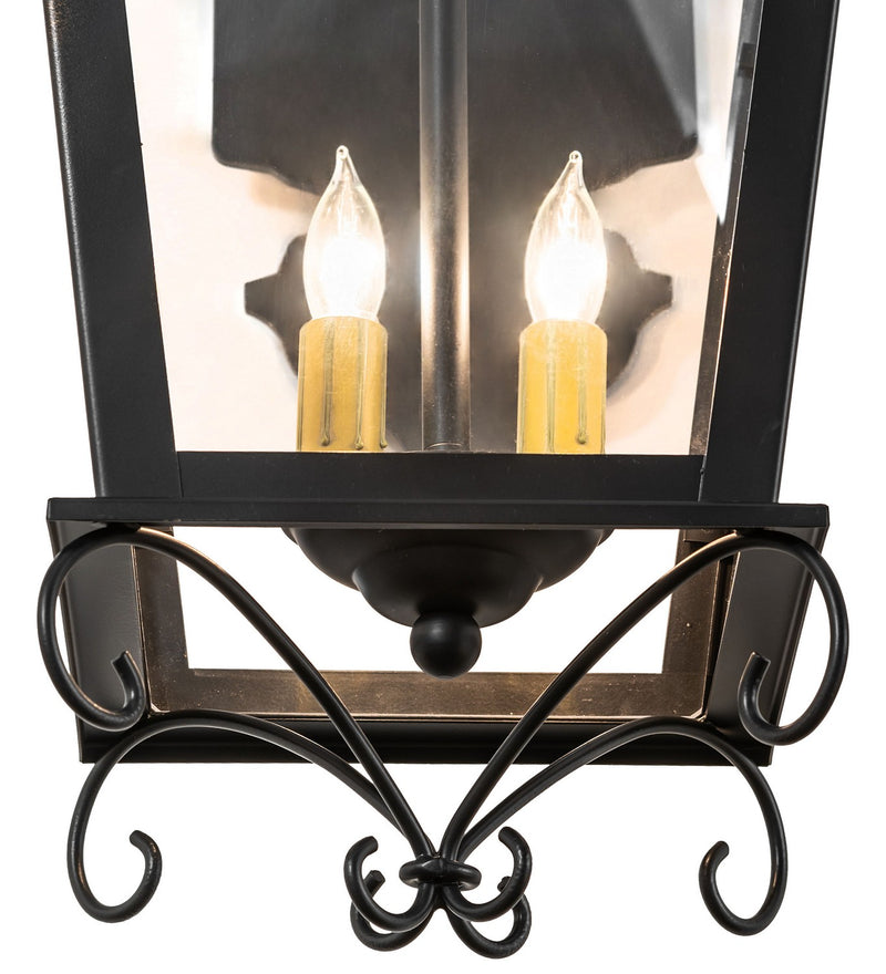 Meyda Tiffany 275339 Two Light Wall Sconce, Blackwash