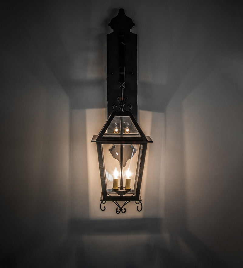 Meyda Tiffany 275339 Two Light Wall Sconce, Blackwash