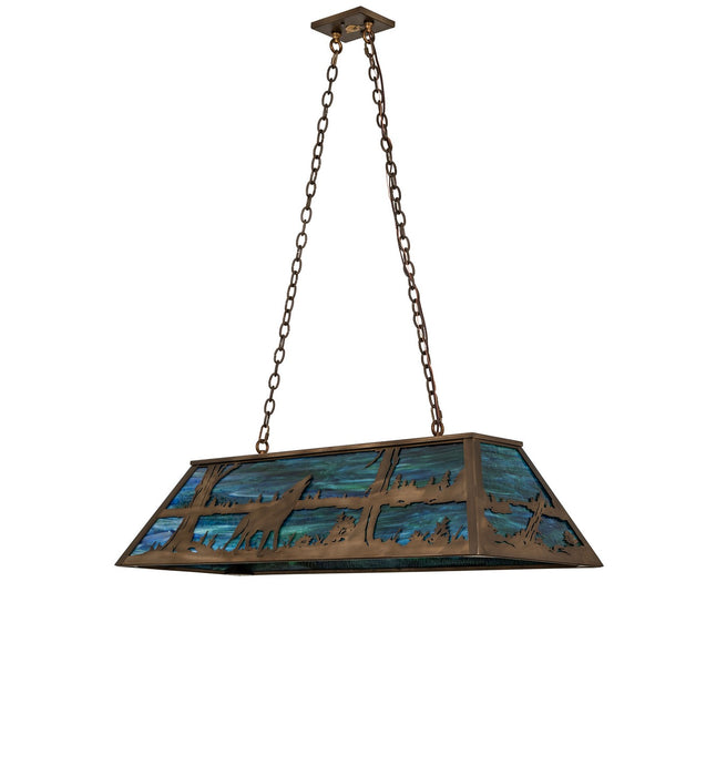 Meyda Tiffany 275628 Six Light Pendant, Antique Copper