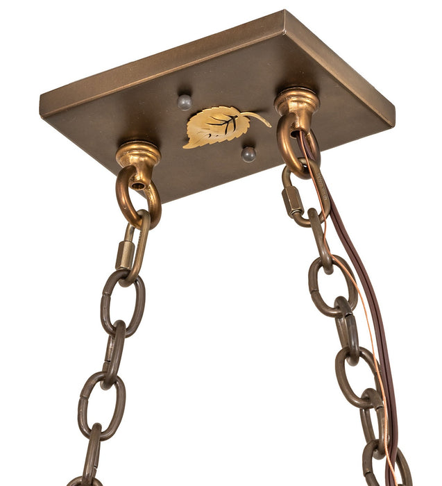 Meyda Tiffany 275628 Six Light Pendant, Antique Copper