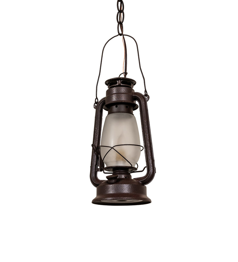 Meyda Tiffany 275780 One Light Mini Pendant, Distressed Rust