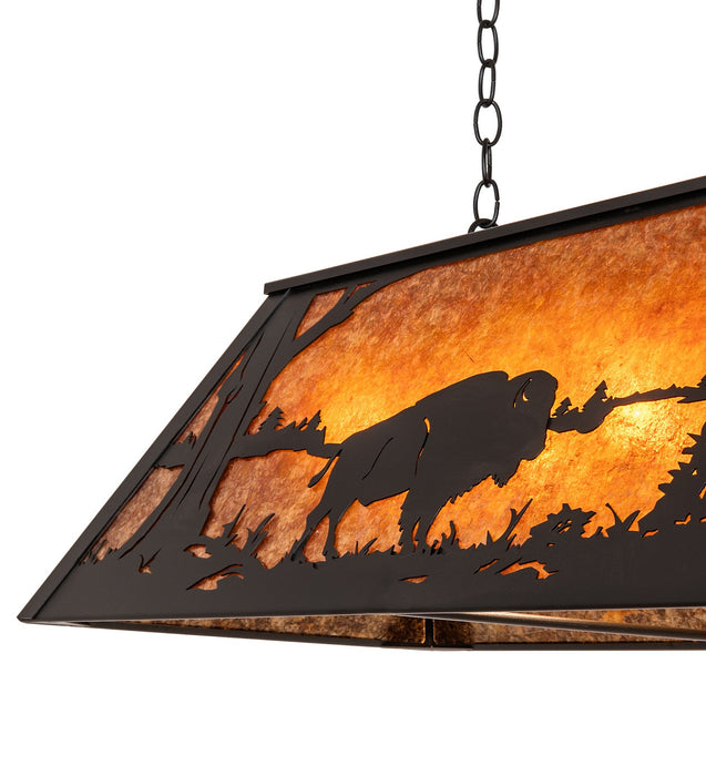 Meyda Tiffany 278162 Nine Light Pendant, Textured Black