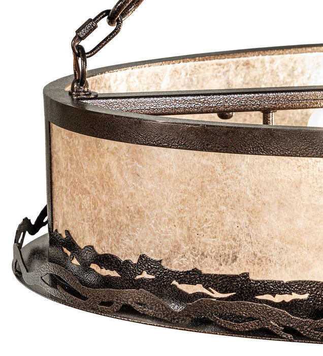 Meyda Tiffany 278203 Eight Light Pendant, Copper Vein