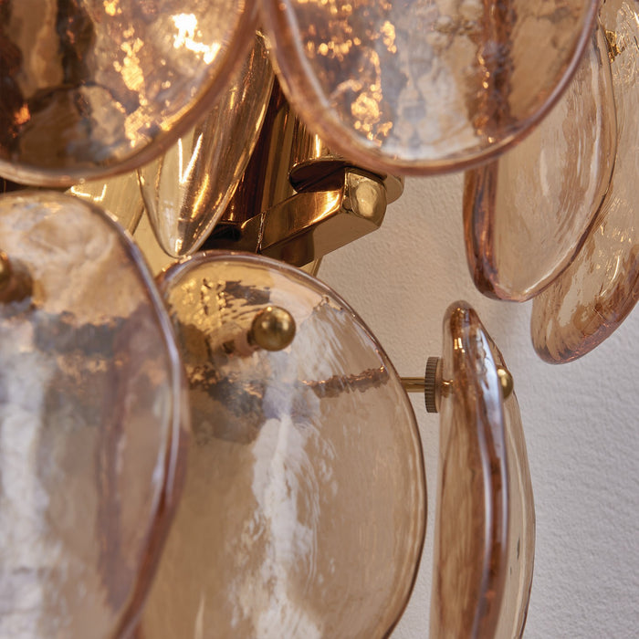 Kalco 524622PWB Two Light Wall Sconce, Polished Winter Brass