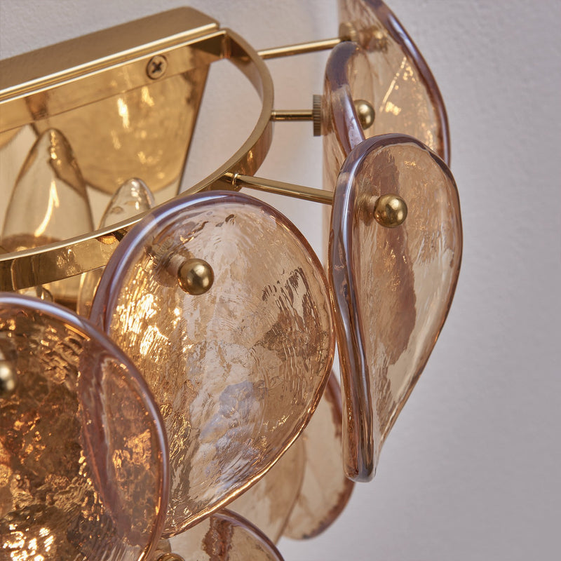 Kalco 524622PWB Two Light Wall Sconce, Polished Winter Brass