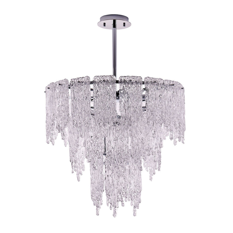 Kalco 523255CH Ten Light Pendant, Polished Chrome