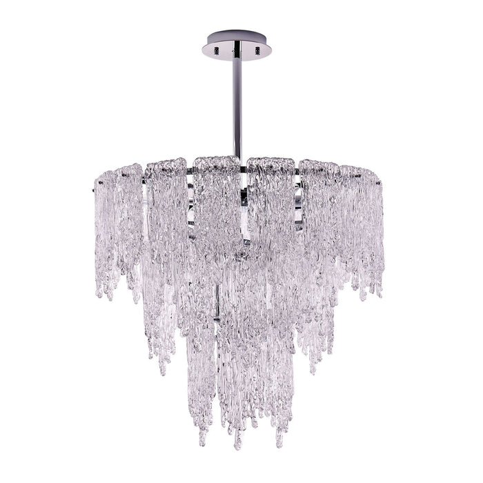 Kalco 523255CH Ten Light Pendant, Polished Chrome