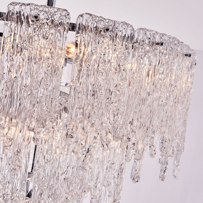 Kalco 523255CH Ten Light Pendant, Polished Chrome