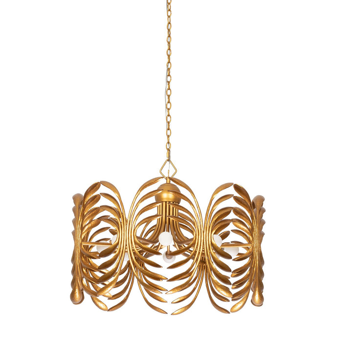 Kalco 523858WGL Eight Light Pendant, Warm Gold