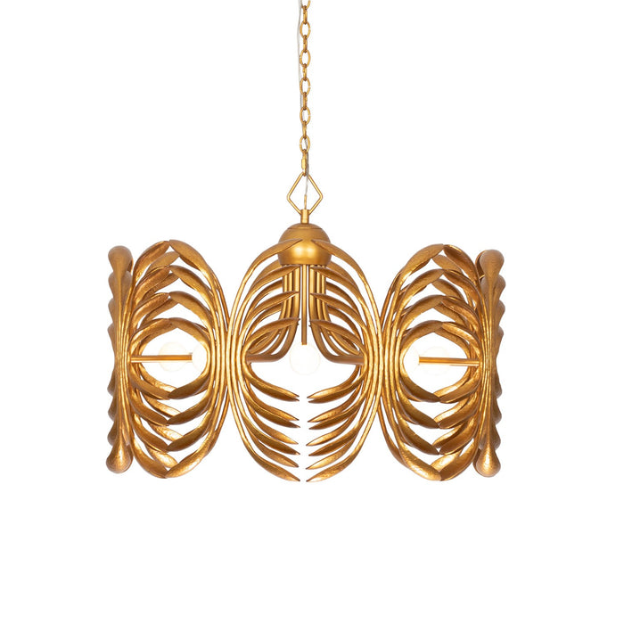 Kalco 523858WGL Eight Light Pendant, Warm Gold
