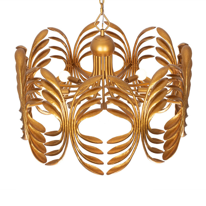 Kalco 523858WGL Eight Light Pendant, Warm Gold