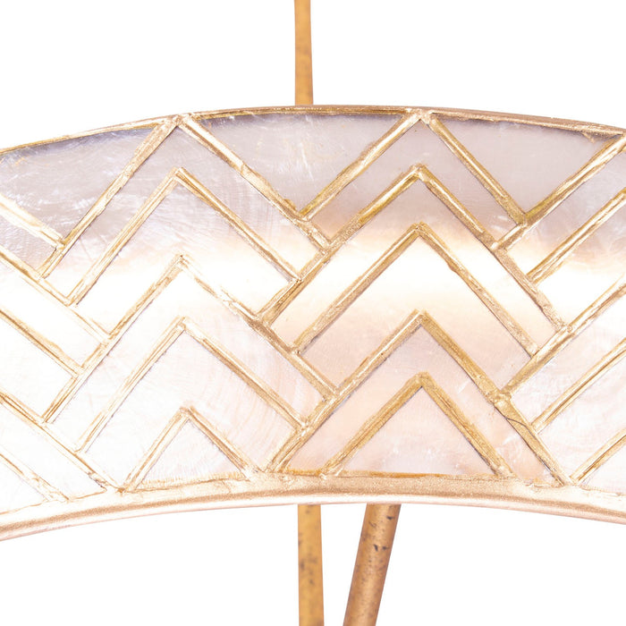 Kalco 523155OL LED Pendant, Oxidized Gold Leaf