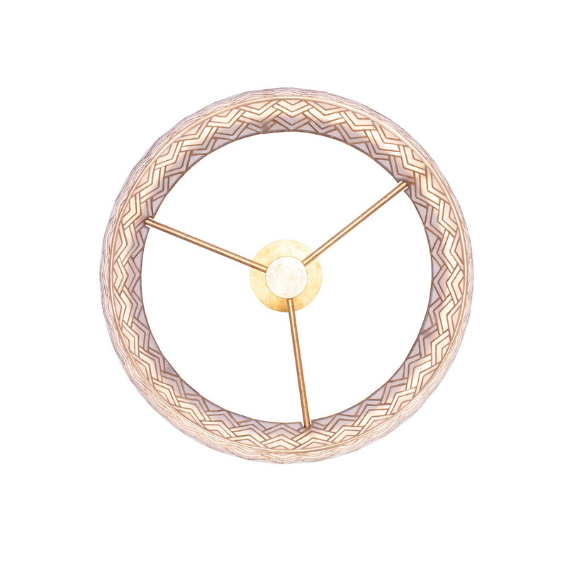 Kalco 523155OL LED Pendant, Oxidized Gold Leaf