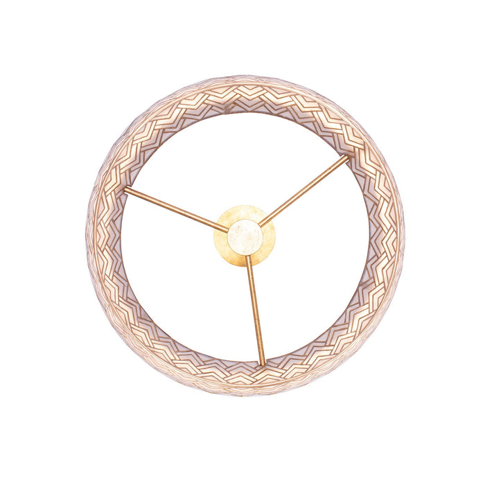 Kalco 523155OL LED Pendant, Oxidized Gold Leaf