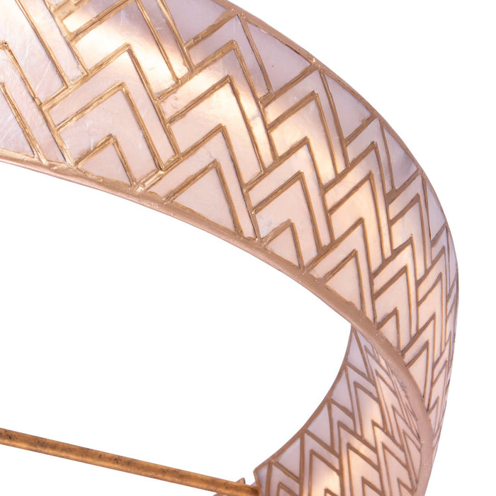 Kalco 523156OL LED Pendant, Oxidized Gold Leaf