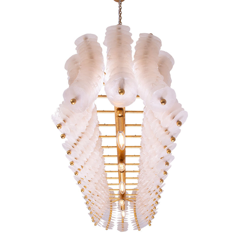 Kalco 523661OL 12 Light Island Pendant, Oxidized Gold Leaf