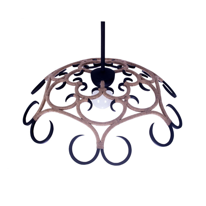 Kalco 522756MB One Light Pendant, Matte Black