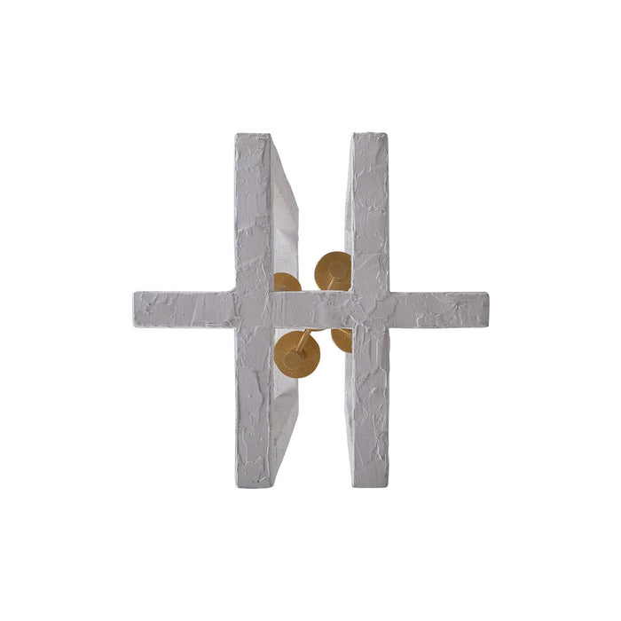 Kalco 522251SGLW Four Light Foyer Pendant, Soft Gold and White