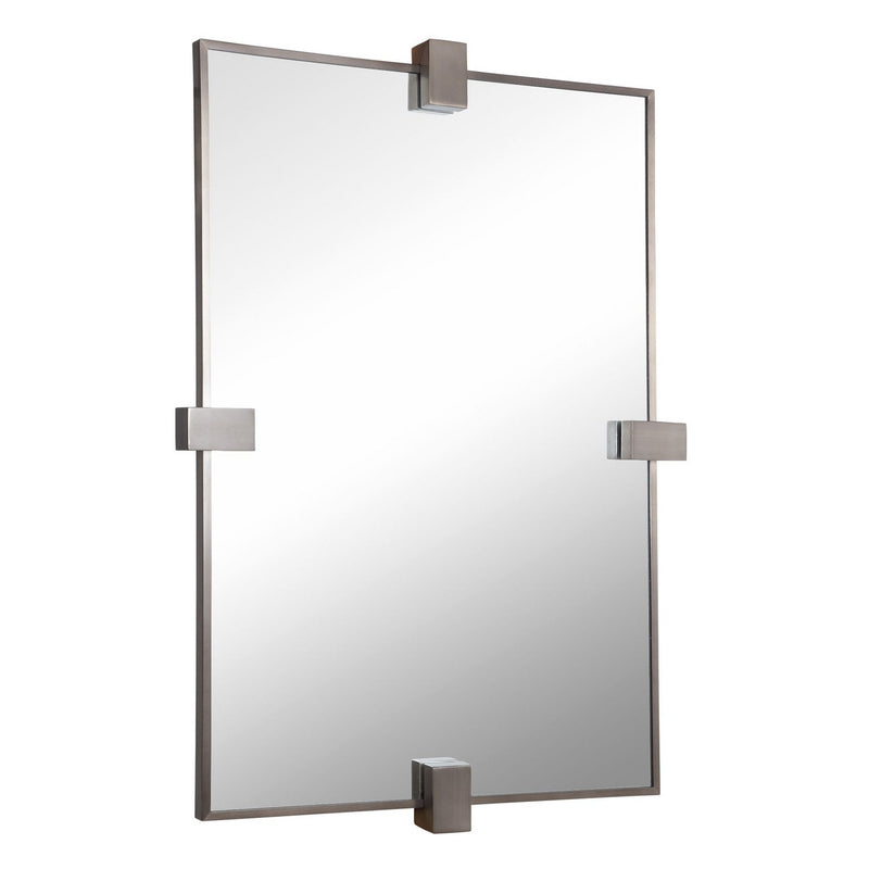 Uttermost 08189 Mirror, Brushed Gun Metal