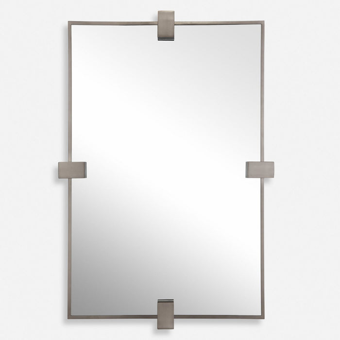 Uttermost 08189 Mirror, Brushed Gun Metal
