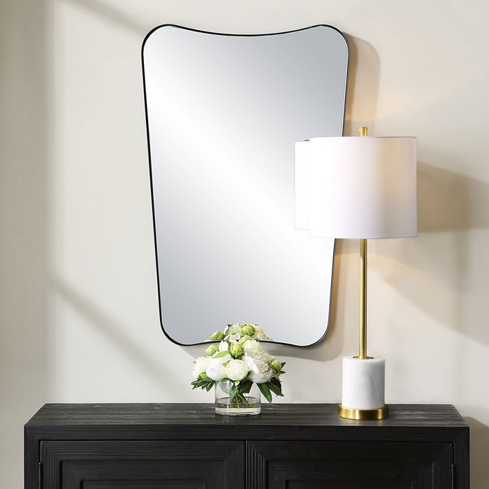 Uttermost 08212 Mirror, Satin Black