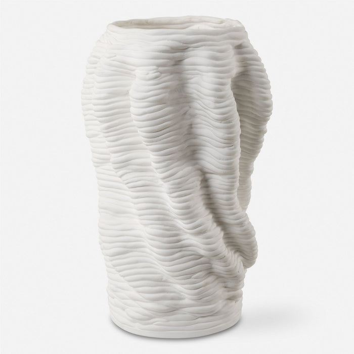 Uttermost 18151 Vase, Matte White