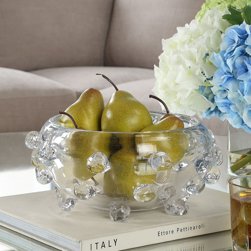 Uttermost 18181 Bowl, Clear Glass