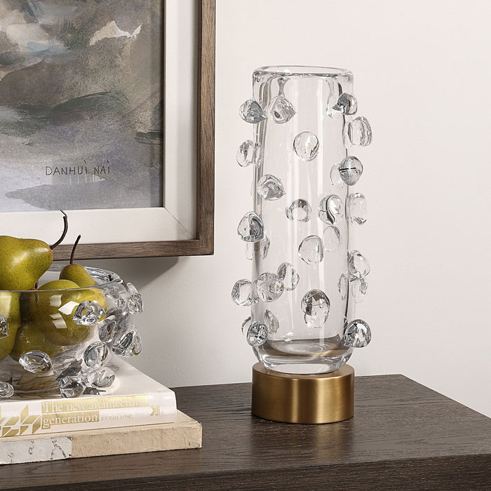 Uttermost 18182 Vase, Clear Glass