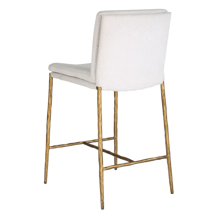 Uttermost 23844 Counter Stool, Aged Gold