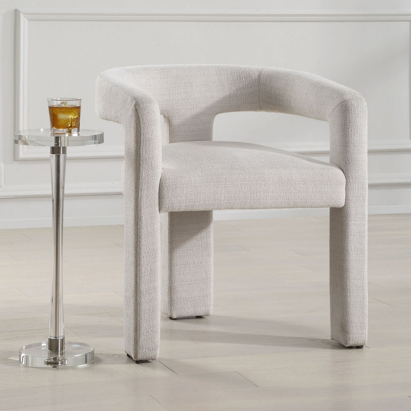 Uttermost 23846 Dining Chair, Ecru