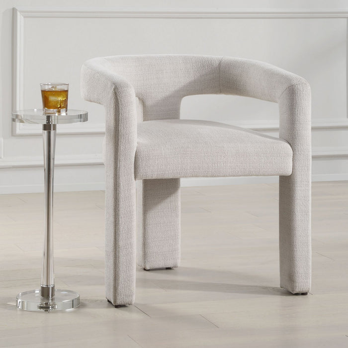 Uttermost 23846 Dining Chair, Ecru